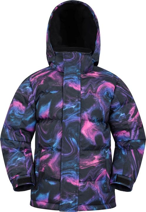 Actual product image Mountain Warehouse Childrens/Kids Snow II Printed Water Resistant Padded Jacket (158)