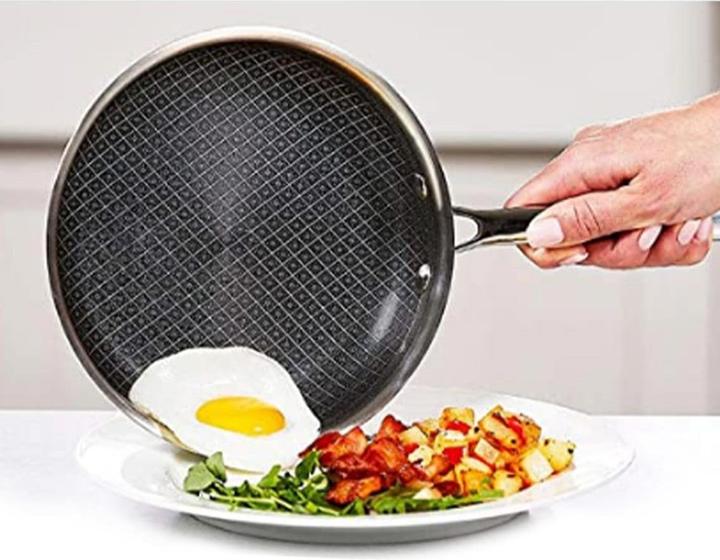 Immagine prodotto Livington Padella per la colazione Titan Pan (20 cm) (20 cm, Padella per friggere, Pentola, Casseruola con manico, Acciaio inossidabile)