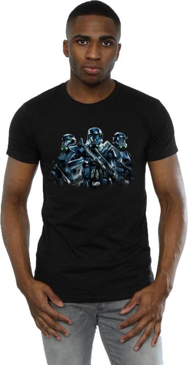 Actual product image Star Wars Mens Rogue One Death Trooper Squadron T-Shirt (S)