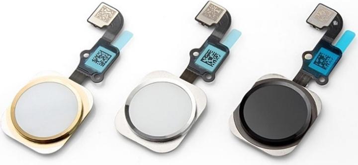 Produktbild Foxconn iPhone 6 Plus Home Button Flexkabel + Home Knopf + Gummiring schwarz (Apple iPhone 6 Plus)
