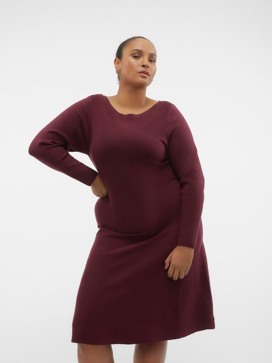 Produktbild Vero Moda VMCNANCY LS BOATNECK DRESS GA EXC CUR Strickkleid (48, 50, L)