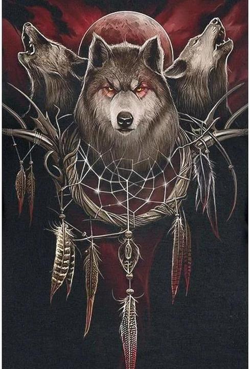 Immagine prodotto Spiral Cry Of The Wolf Top Manica a Pipistrello Donna (XXL)