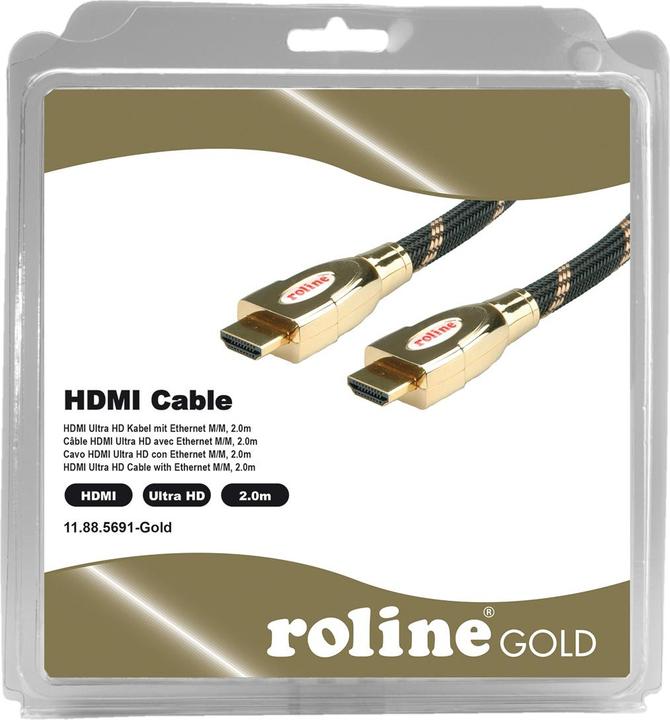Image du produit Roline HDMI (Typ A) — HDMI (Typ A) (2 m, HDMI)