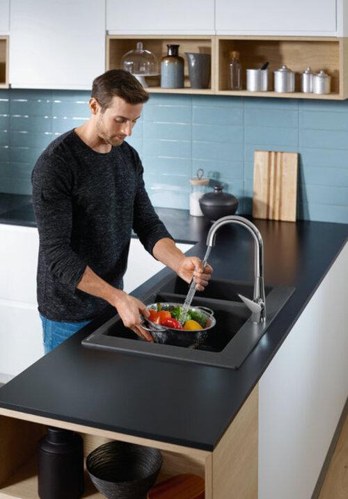 Produktbild hansgrohe HG Einhebel-Spültischmischer 160 TALIS S DN 15 m sBox Ausziehbrause ES-Op.
