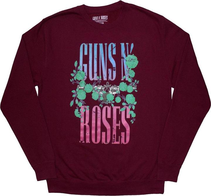 Actual product image Guns N Roses Unisex Adult Guns & Vine Sweatshirt (L)