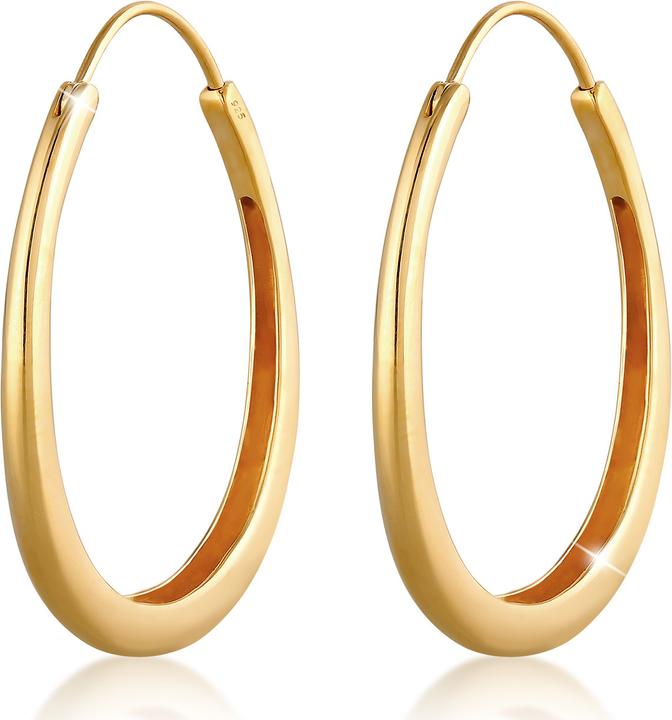 Image du produit Elli Basic Creolen Oval (Argent Sterling)