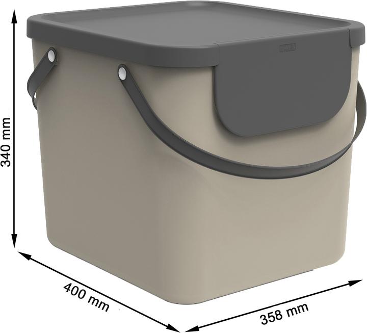 Produktbild Rotho Sortierkorb Albula 40L Cappuccino (40 l)