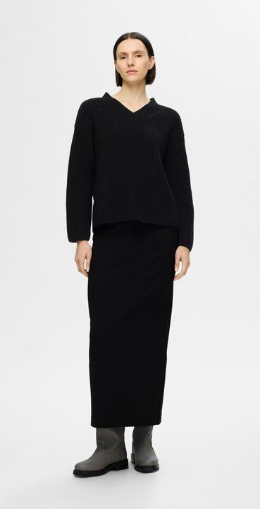 Actual product image Selected Femme V-neck knit jumper (M)