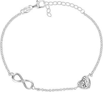 Image du produit Brilio Silver - Bracelet en argent stylé avec décorations BRC33W