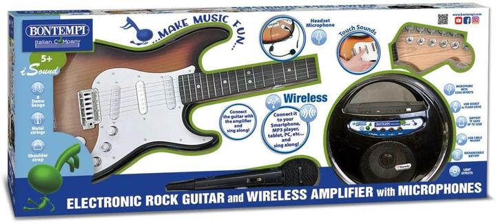 Produktbild Bontempi Elektronische Rock Gitarre mit Verstärker (Multilingual)