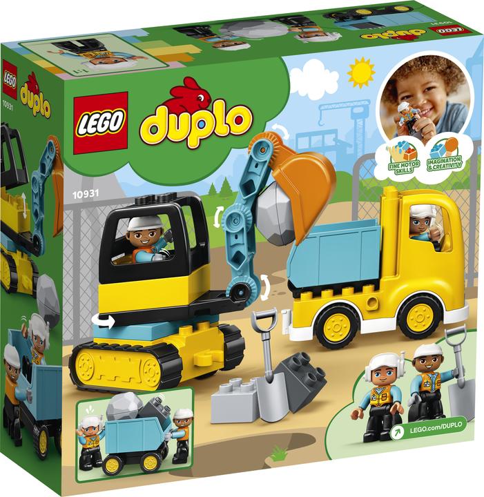 Actual product image LEGO DUPLO excavators and trucks (10931)