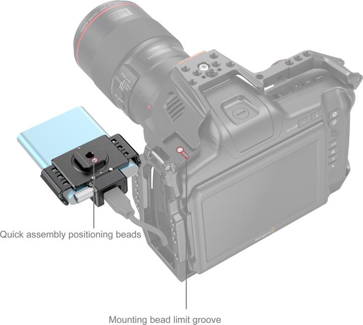 Actual product image SmallRig T5/T7 SSD holder for BMPCC 6K pro (Various video accessories)