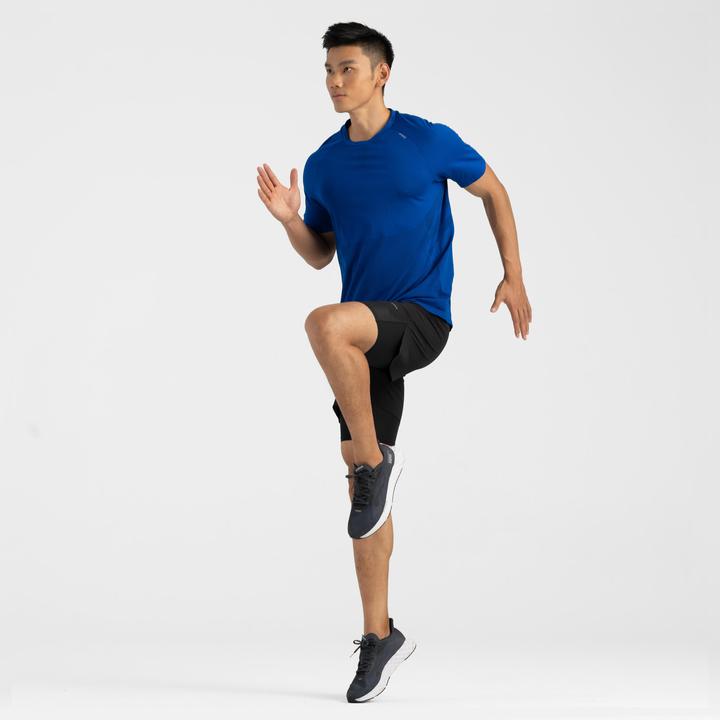Actual product image Kiprun Laufshorts Herren Tights 2-in-1 - schwarz (L)
