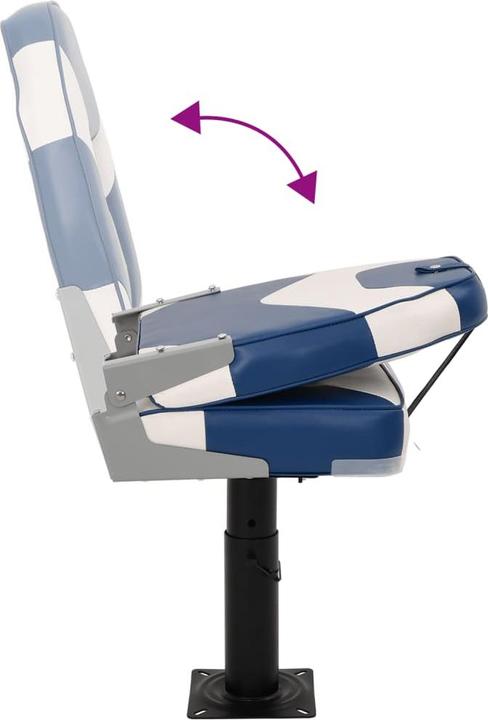 Image du produit VidaXL Siège de bateau avec estrade Siège de bateau Siège de pilotage pivotant à 360° 2pcs.