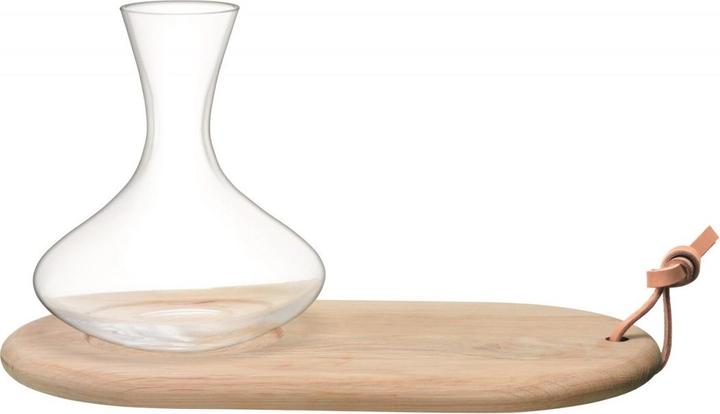 Immagine prodotto LSA Tagliere per formaggi in legno di quercia caraffa per vino - 1,4L trasparente (1.40 l)