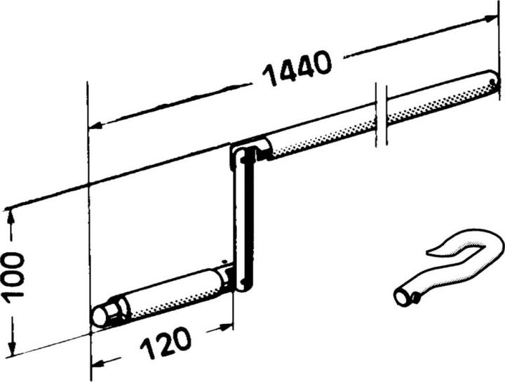 Actual product image somfy Articulated crank