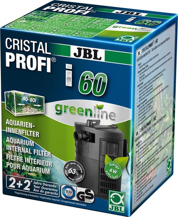 Produktbild JBL Aquaristik und Terraristik CristalProfi i60 greenline (80 l, Innenfilter, Süsswasser)