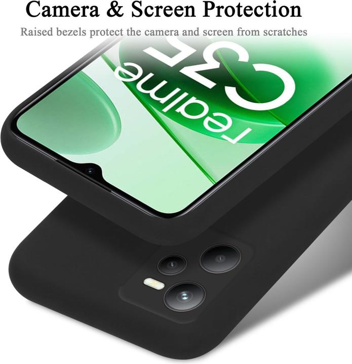 Actual product image Cadorabo TPU Liquid Silicone Case Cover for Realme C35 / Narzo 50A PRIME (Realme C35, Realme Narzo 50A Prime)