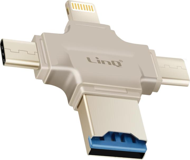 LinQ OTG7976 Micro-SD OTG card reader (Lightning, Micro USB, USB, USB-C)