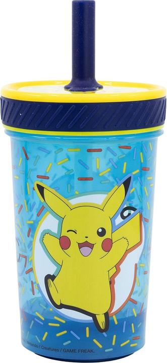 Image du produit Stor Pokémon "Pikachu" - Drop Safe - Gobelet anti-fuite avec paille en silicone (370 ml)