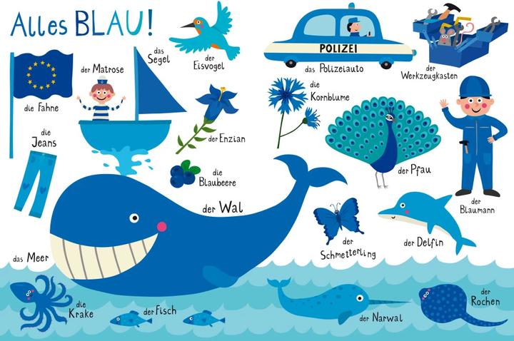 Actual product image Blaubeerblau und Hummelgelb Mein knallig buntes Farbenbuch (German)