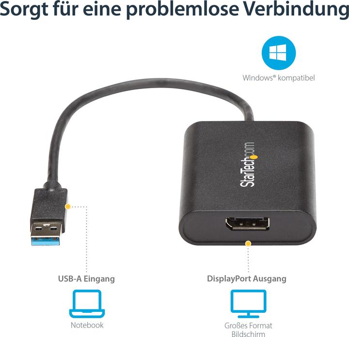 Actual product image StarTech USB 3.0 — DisplayPort (USB 3.0, 20 cm)