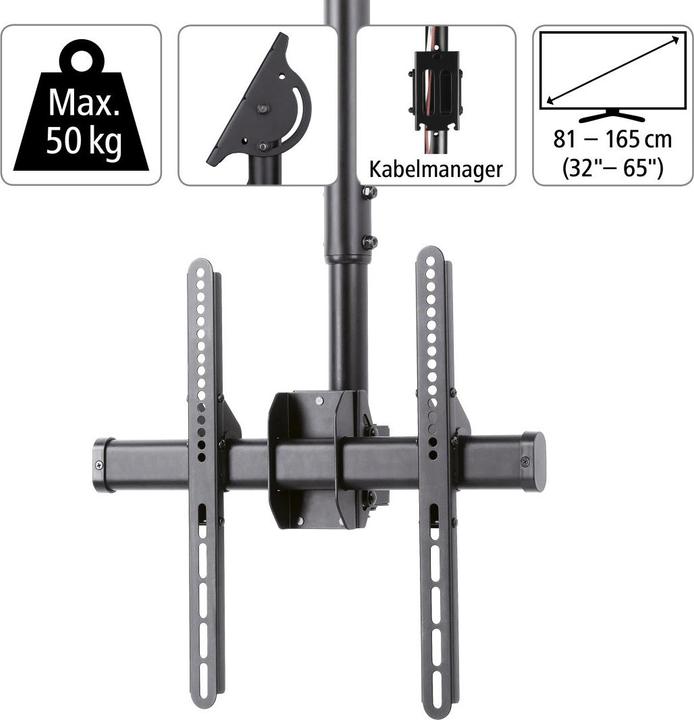 Actual product image Hama TV ceiling mount (Ceiling, 65", 50 kg)