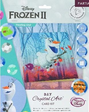 Immagine prodotto Craft Buddy Olaf galleggiante, 18x18cm carta d'arte in cristallo