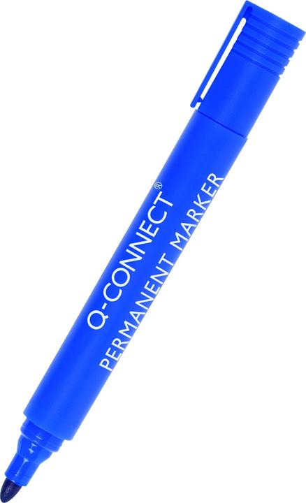 Actual product image Q-Connect Permanent marker with bullet tip (Blue, 2 mm, 1 x)