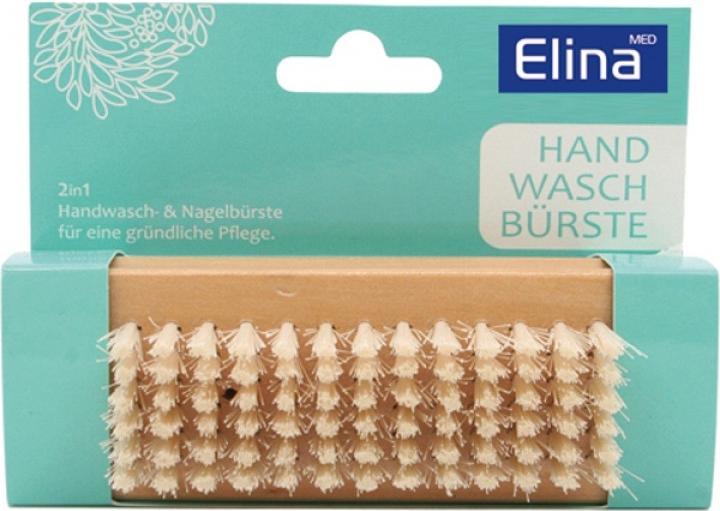 Produktbild Elina Handwaschbürste aus 2-seitigem Holz 9,5 cm, 1 Stück (Körperlotion)