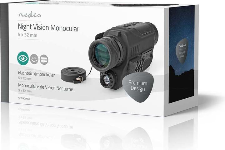 Actual product image Nedis Monocular| Magnification 5x| Objective lens diameter 32 mm| Field of view 87 (5 x, 32 mm)