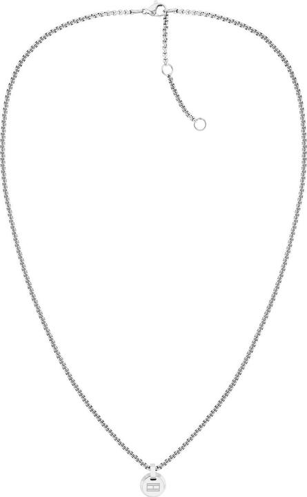 Tommy Hilfiger Layered Pendant Halskette (Edelstahl, 55 cm)