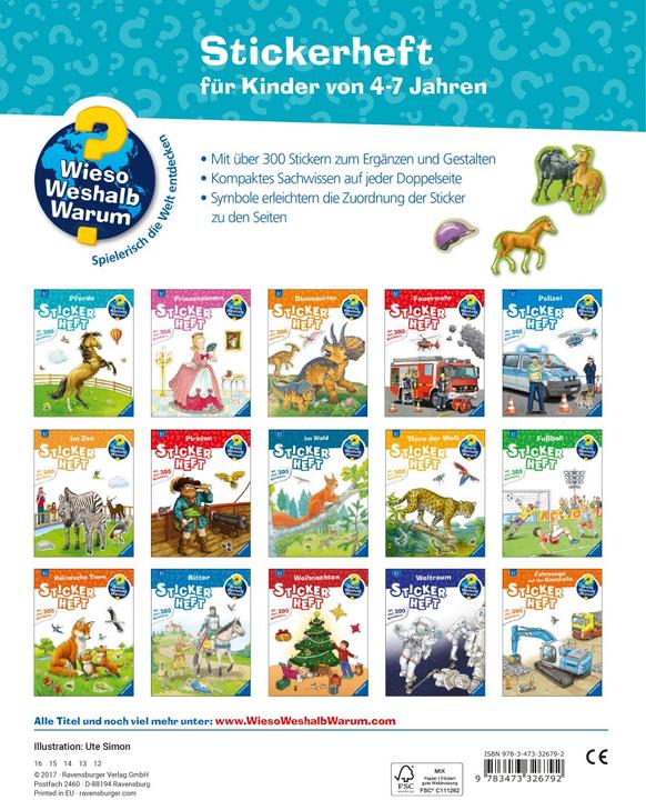 Actual product image Ravensburger Pferde (German, Ute Simon, 2017)