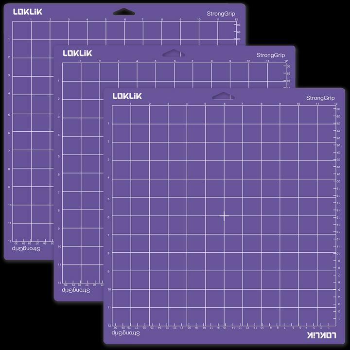 Actual product image Loklik Cutting Mat Strong Grip - pack of 3 *purple*