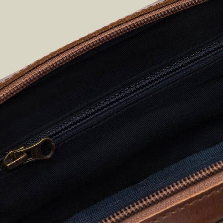 Image du produit Buckle & Seam Canvas Kulturbeutel Bruno Grün/Blau