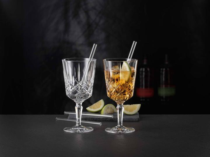 Actual product image Nachtmann Cocktailgläser / Weingläser mit Glastrinkhalmen Noblesse (3.55 dl, 2 x, Gin glasses)