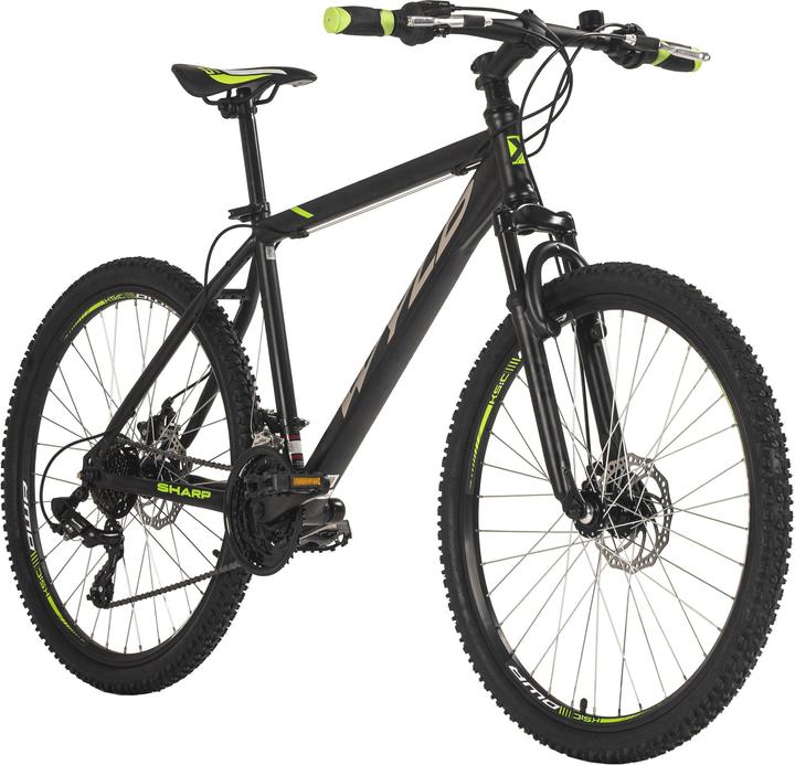 Actual product image Wyld Mountainbike Hardtail 26" Sharp 3.0 Schwarz 21 Gänge (46 cm)