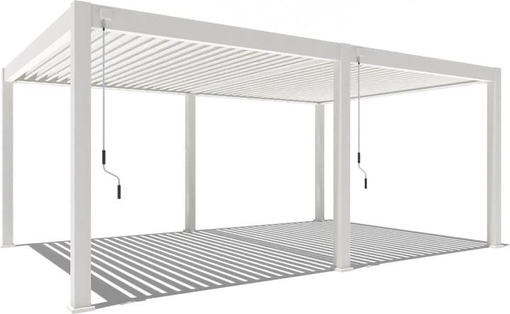 Immagine prodotto Weide Pergola Deluxe Plus 4x6m con tetto a doghe bianco (400 cm, 600 cm)