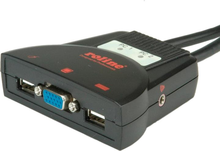 Produktbild Roline KVM-Switch Star 2PC, USB, Audio