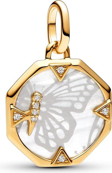 Image du produit Pandora ME Papillon nacré Médaillon Charm (Métal, Plaqué or)
