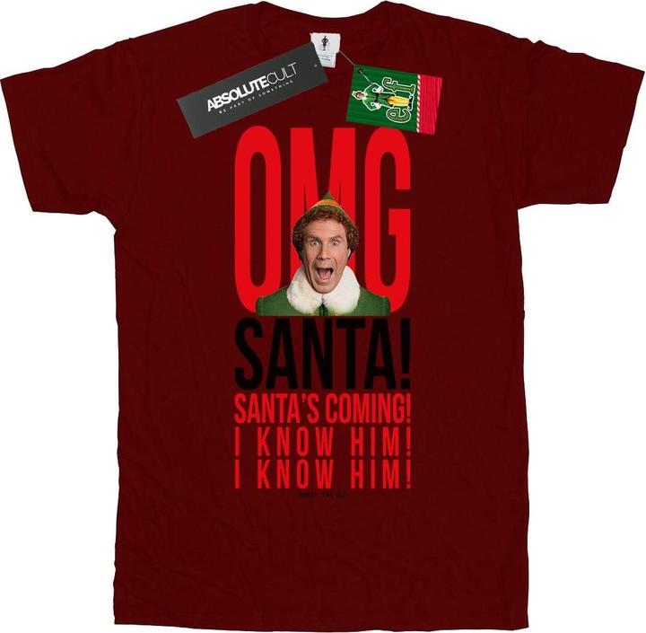 Actual product image Elf Boys OMG Santa I Know Him T-Shirt (140, 146)