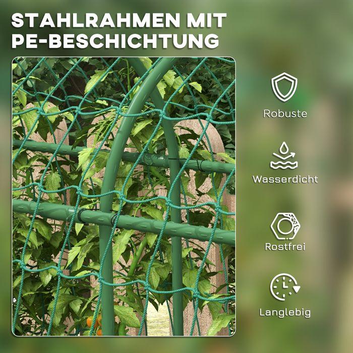 Image du produit Swisshandel24 Treillis, treillis ajustable, avec filet, pour jardin, balcon, acier, vert, 43 x 182 x 183 cm (182 cm, 43 cm)