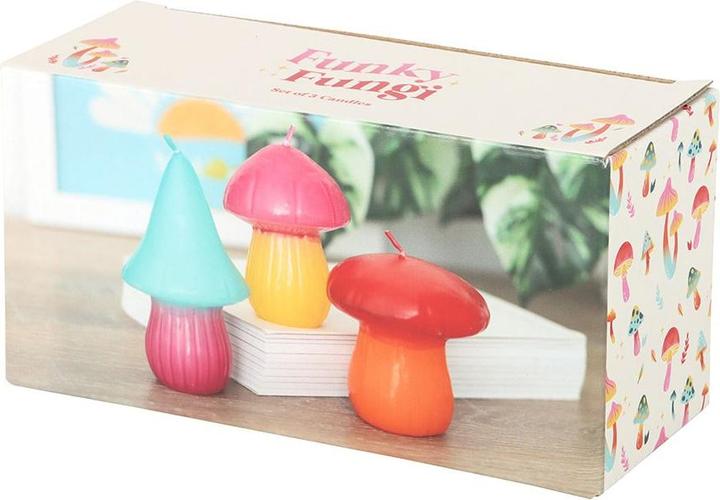 Actual product image Something Different Funky Fungi Mushroom Candles (Pack of 3) (3 pcs.)