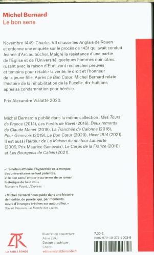 Immagine prodotto Le bon sens (Francese, Bernard Michel, 2022)