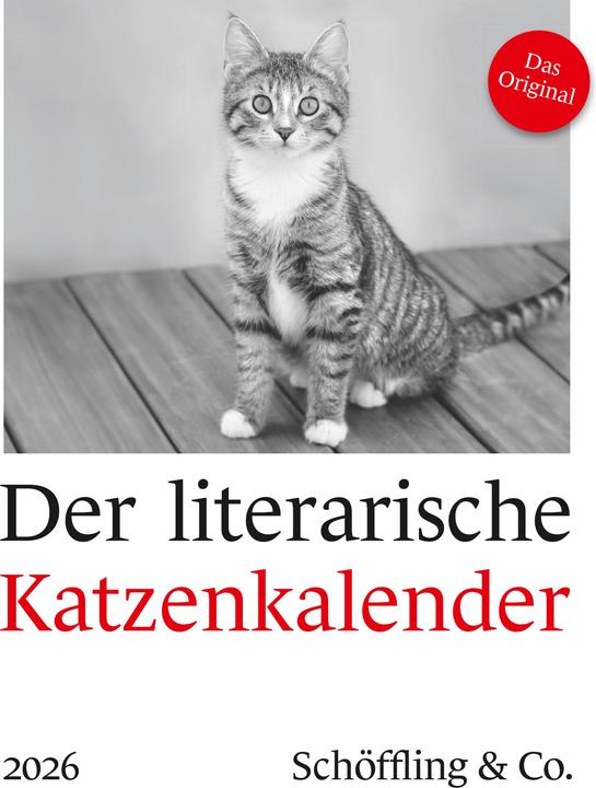 Actual product image Der literarische Katzenkalender 2026 (24 x 32 cm, German)