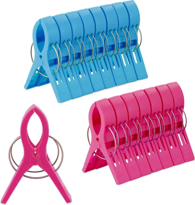 Image du produit Relaxdays 16x pinces à serviettes de plage