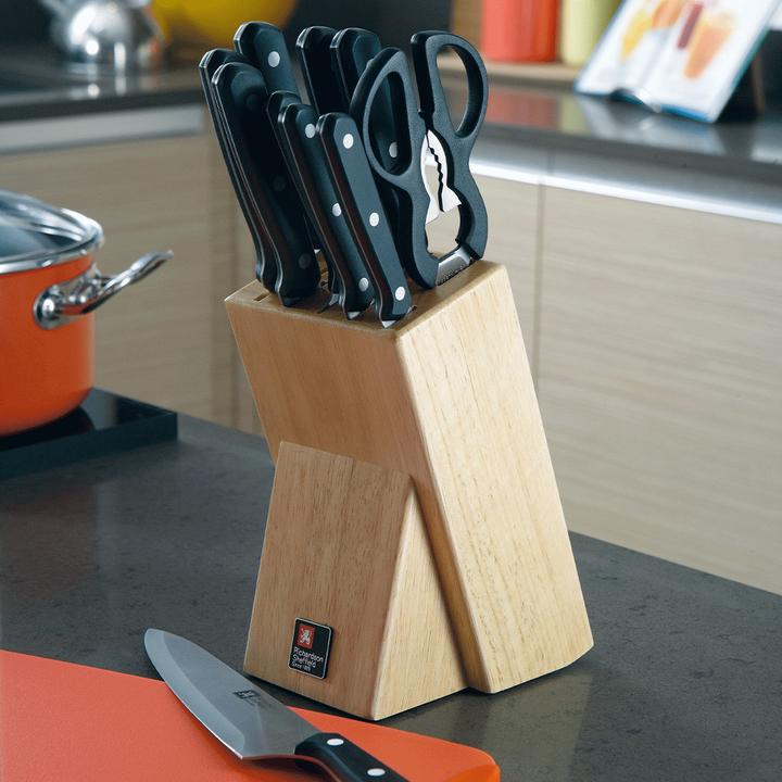 Produktbild Richardson Sheffield CUCINA Messerblock 10-teilig, Kautschukholz,schwarz