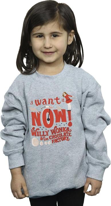 Produktbild Willy Wonka & the Chocolate Factory Verruca Salt I Want It Now Sweatshirt Mädchen (152, 158)