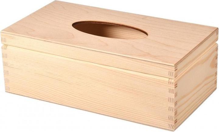 Image du produit Holzecke Boîte à Mouchoirs en Bois Naturel (25.5 x 13.5 x 9 cm)