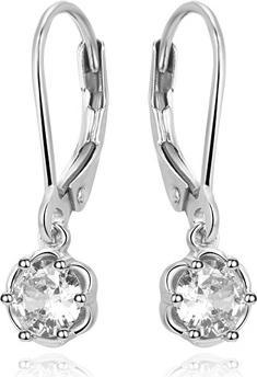 Image du produit Beneto Boucles d'oreilles en argent avec zirconium transparent AGUC3340-W